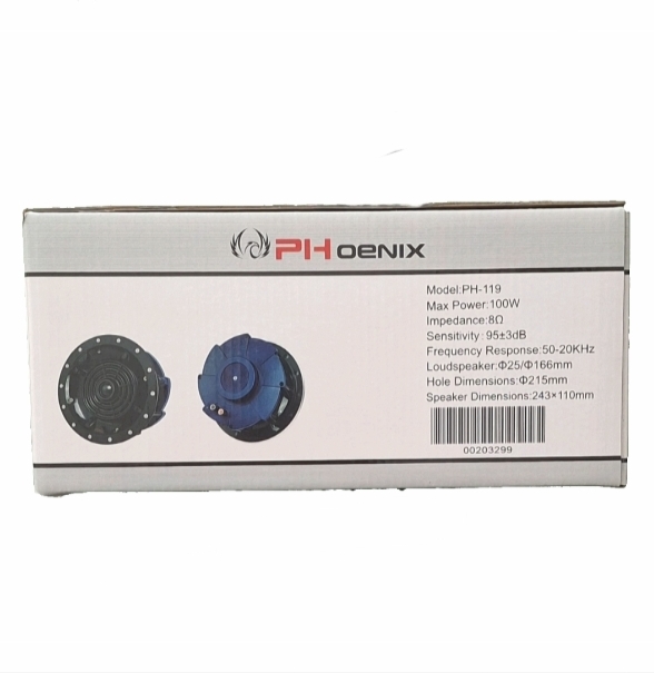 اسپیکر سقفی 100 وات فونیکس توکار PH119 100W