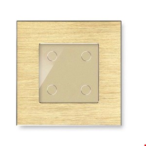 کلید لمسی چهار پل تویا آلومینیومی طلایی Zigbee 