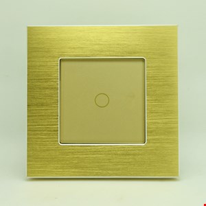 کلید لمسی تک پل تویا آلومینیومی طلایی Zigbee 