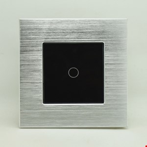 کلید لمسی تک پل تویا آلومینیومی نقره ای Zigbee 