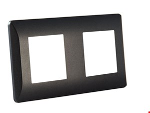 قاب دو خانه مشکی PVC